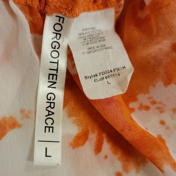 Forgotten Grace Women's Sheer Blouse - Size Large - Bell Sleeves - Picture 4 of 7